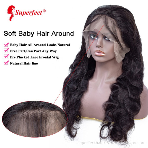 Whosale Vendors 150% Density 13*6 Lace Front Human Hair wigs  Brazilian Remy Body Wave Wig